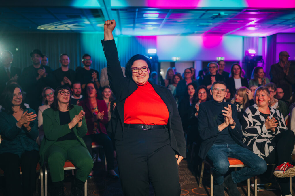 Julia Hahn im Publikum