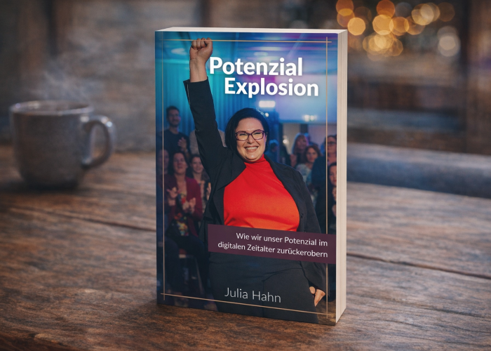 Potenzial Explosion auf rustikalem Tisch